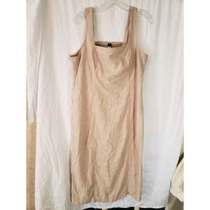 Women's Old Navy Tan Smocked Sleeveless Dress Size XL
